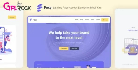 Fexy - Agency Landing Page Elementor Template Kit