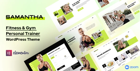 Samantha – Personal Trainer & Fitness WordPress Theme